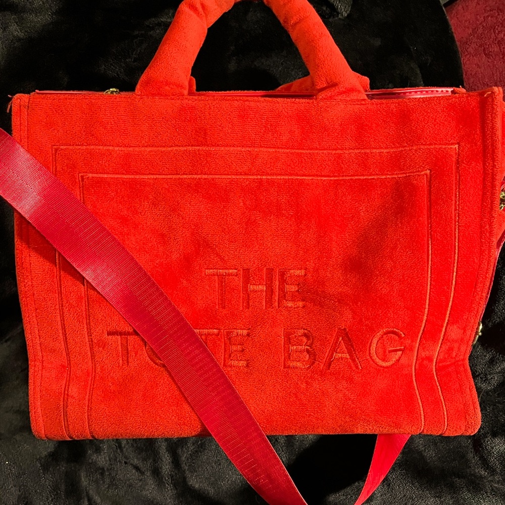 The Tote Bag , Large Tote , All Red . Perfect gift for loved ones :) !